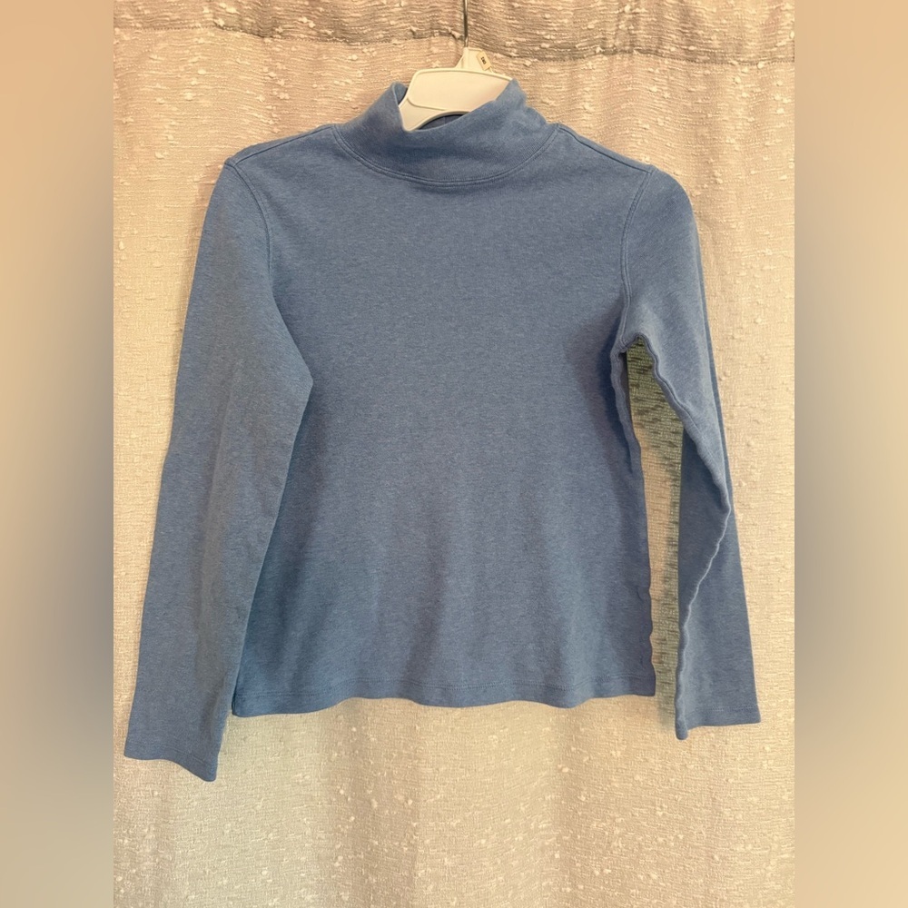 Pendleton soft blue Fitted Ribbed Long Sleeve Top